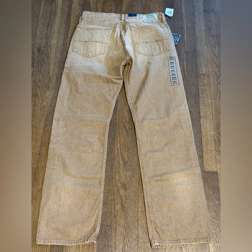 NWT Polo Ralph Lauren Classic Fit Baxter Tan 867 Jeans Size 32x32 - Picture 4 of 16